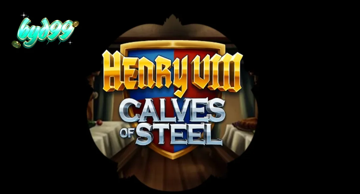Tampilan visual slot Henry 8th Calves of Steel dengan elemen gym Tudor